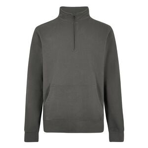 Kustom Kit Unisex Adult Pique Quarter Zip Sweatshirt / Dark Grey
